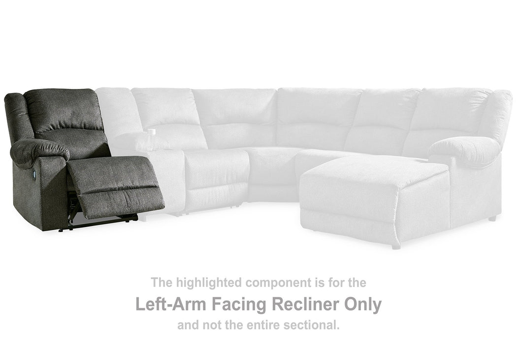 Benlocke 3-Piece Reclining Loveseat with Console Sectional Ashley Furniture