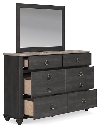 Nanforth Dresser and Mirror Dresser and Mirror Ashley Furniture