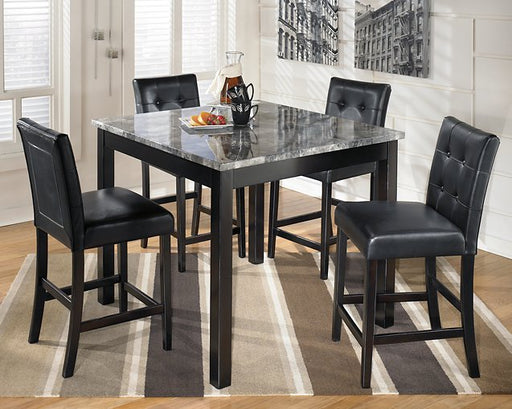Maysville Counter Height Dining Table and Bar Stools (Set of 5) Counter Height Table Ashley Furniture