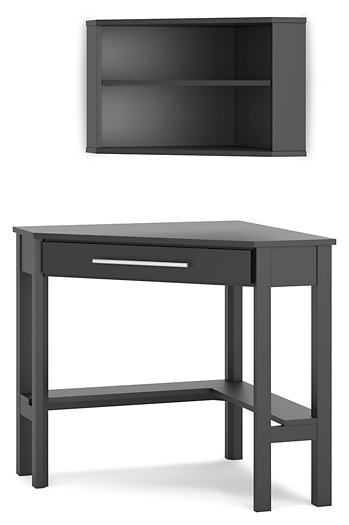 Otaska Home Office Corner Desk with Bookcase Desk Ashley Furniture