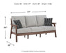 Emmeline Outdoor Sofa with Cushion Outdoor Seating Ashley Furniture