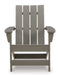 Visola Outdoor Adirondack Chair Set with End Table Outdoor Seating Set Ashley Furniture