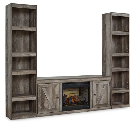 Wynnlow 3-Piece Entertainment Center with Electric Fireplace Entertainment Center Ashley Furniture