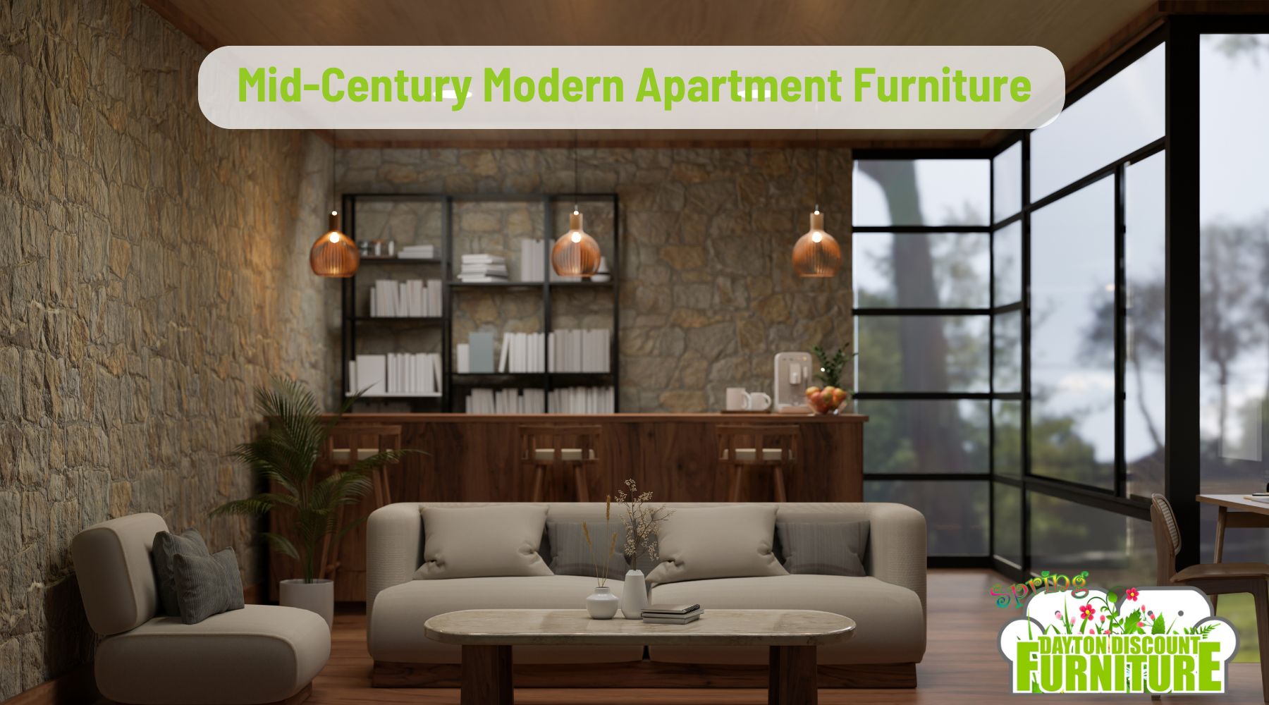 Mid-Century-Modern-Apartment-on-a-Budget Dayton Discount Furniture