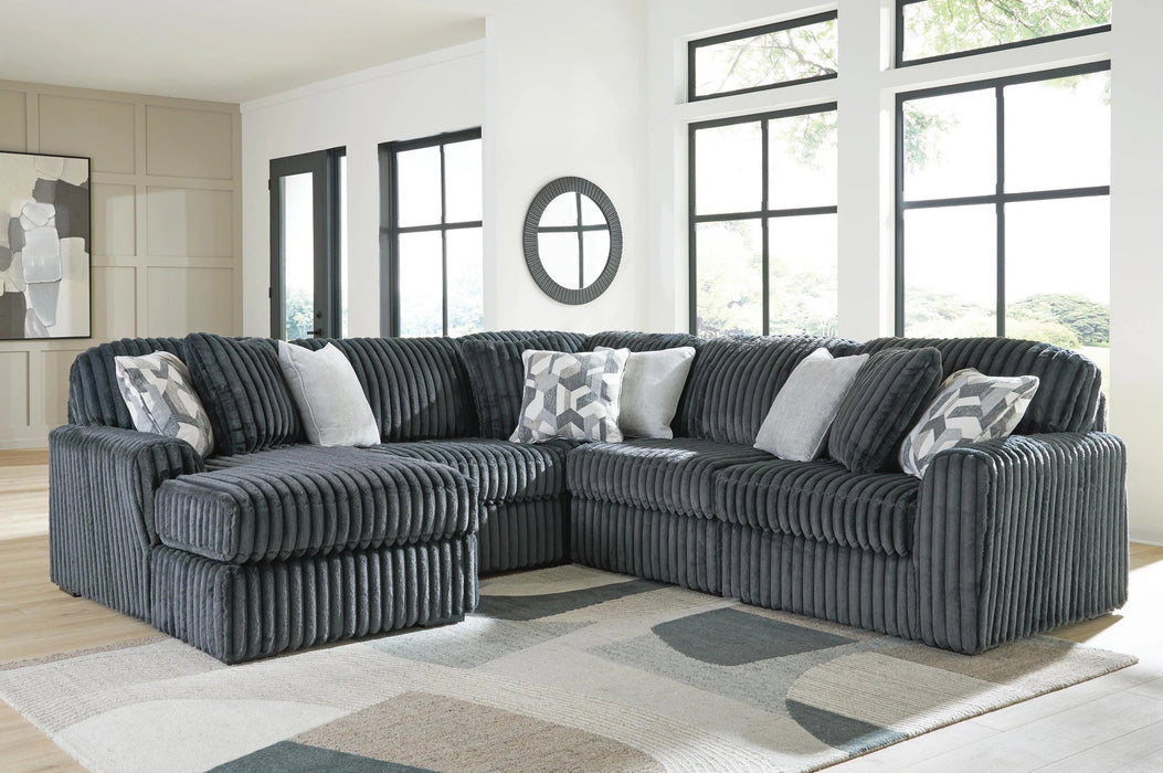 Midnight-Madness Sectional with Chaise Sectional Ashley Furniture