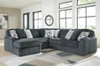 Midnight-Madness Sectional with Chaise Sectional Ashley Furniture