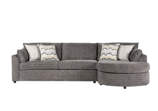 Plunge Shadow Sectional with Cuddler  Hughes Furniture