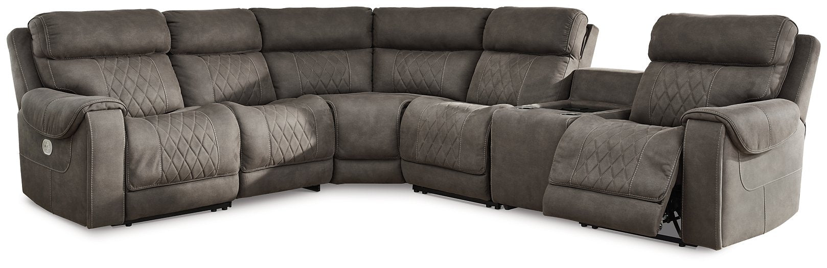 Hoopster 6-Piece Power Reclining Sectional Sectional Ashley Furniture