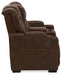 Owner's Box Power Reclining Loveseat with Console Loveseat Ashley Furniture