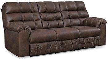 Derwin Reclining Sofa with Drop Down Table Sofa Ashley Furniture