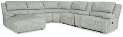 McClelland Reclining Sectional with Chaise Sectional Ashley Furniture