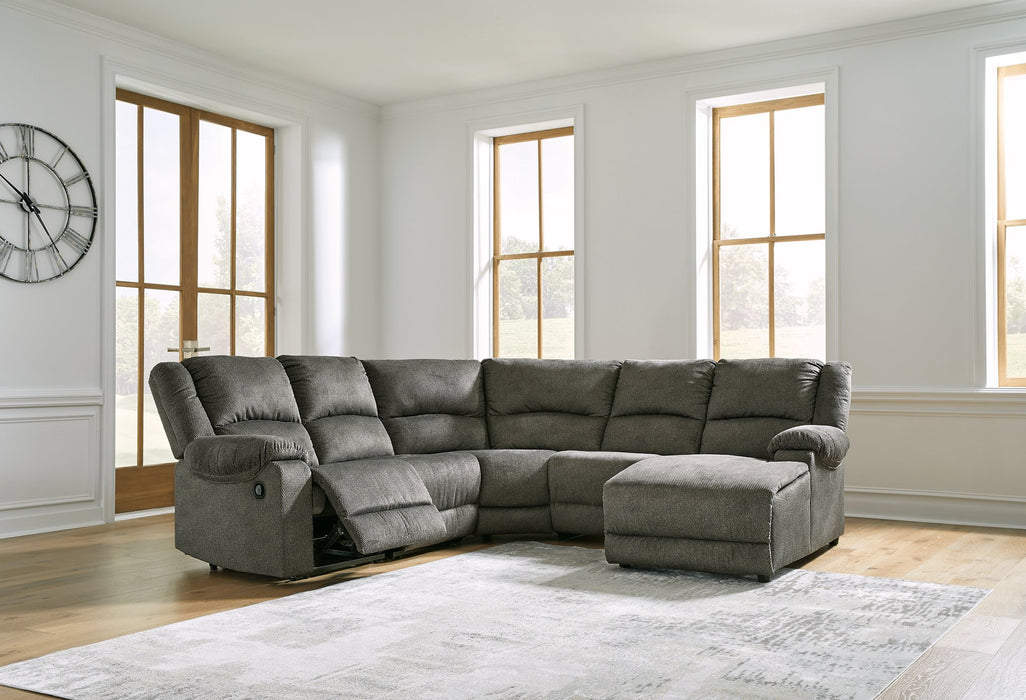 Benlocke Reclining Sectional with Chaise Sectional Ashley Furniture