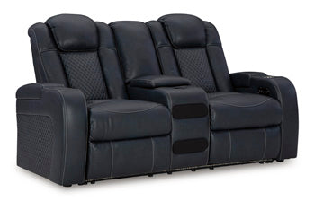 Fyne-Dyme Power Reclining Loveseat with Console Loveseat Ashley Furniture