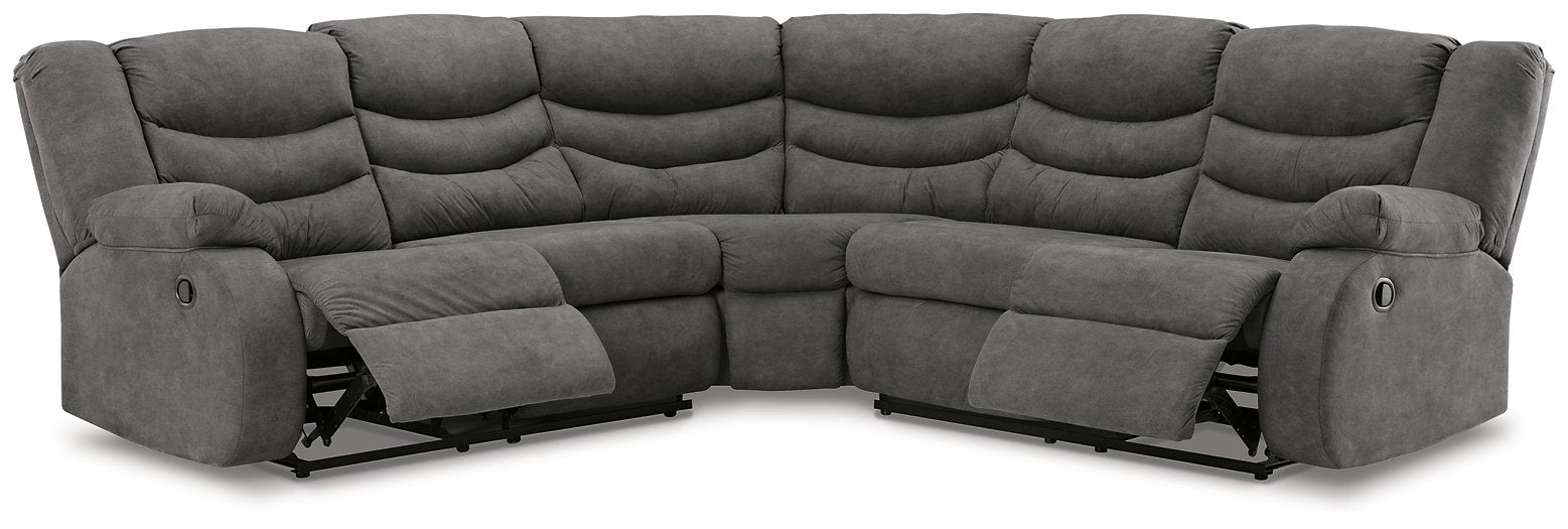 Partymate 2-Piece Reclining Sectional Sectional Ashley Furniture