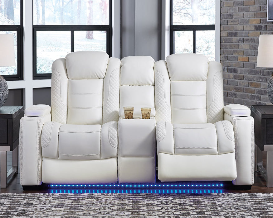 Party Time Power Reclining Loveseat with Console Loveseat Ashley Furniture