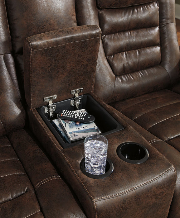 Game Zone Power Reclining Loveseat with Console Loveseat Ashley Furniture