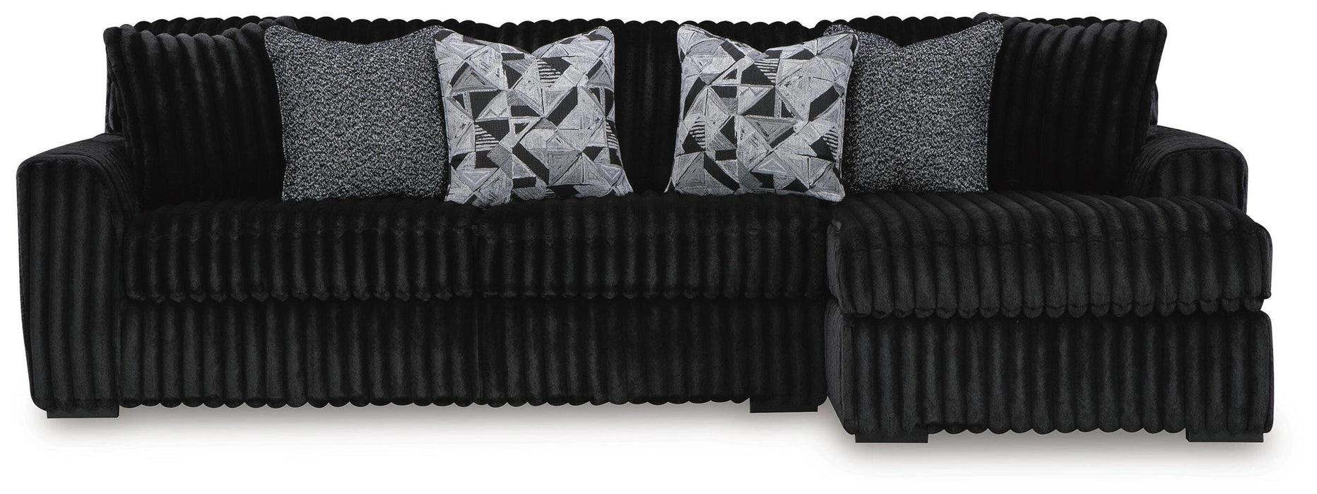 Midnight-Madness Sectional with Chaise Sectional Ashley Furniture