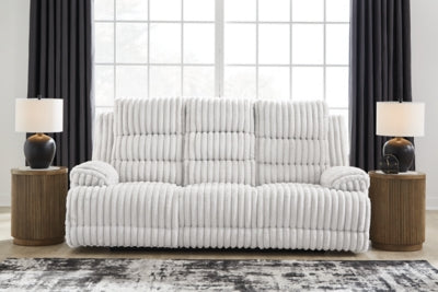 Rhines Falls Power Reclining Sofa with Drop Down Table - Dayton Discount Furniture