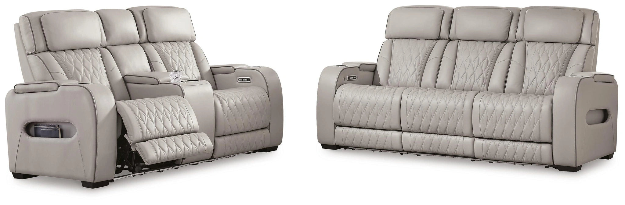 Boyington Power Reclining Sofa, Loveseat and Recliner Sectional/Bundle Ashley Furniture