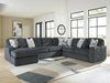Midnight-Madness Sectional with Chaise Sectional Ashley Furniture