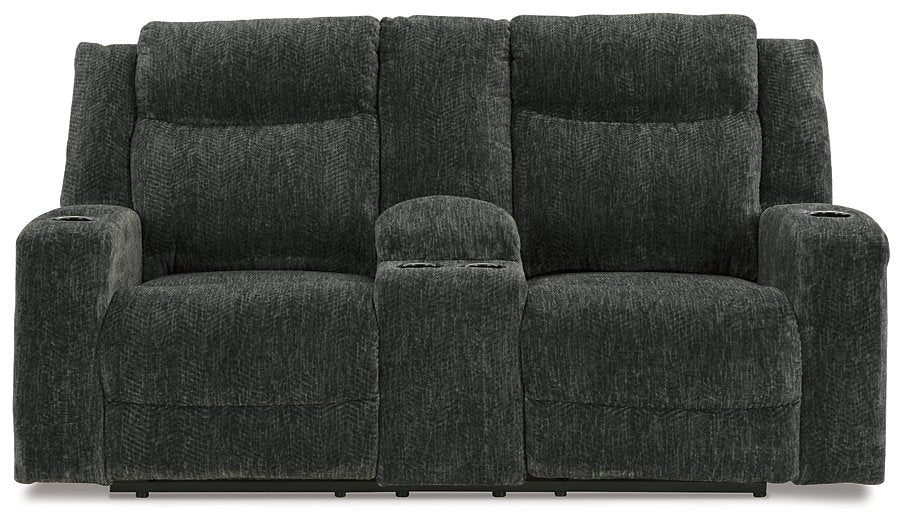 Martinglenn Reclining Loveseat with Console Loveseat Ashley Furniture