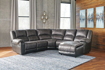 Nantahala 3-Piece Reclining Sectional with Chaise Sectional Ashley Furniture