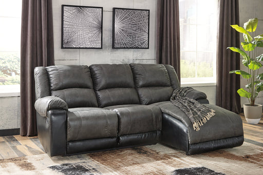Nantahala 3-Piece Reclining Sectional with Chaise Sectional Ashley Furniture