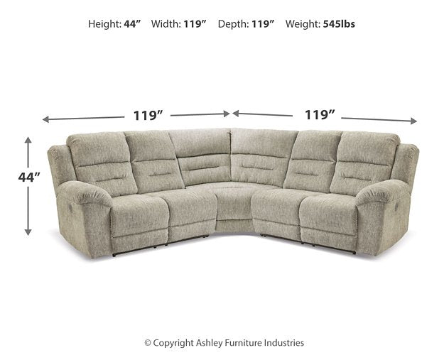 Family Den Power Reclining Sectional Sectional Ashley Furniture