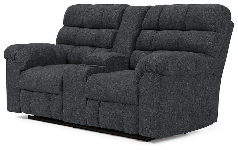 Wilhurst Reclining Loveseat with Console Loveseat Ashley Furniture