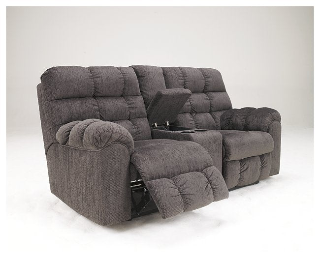 Acieona Reclining Loveseat with Console Loveseat Ashley Furniture