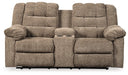 Workhorse Reclining Loveseat with Console Loveseat Ashley Furniture