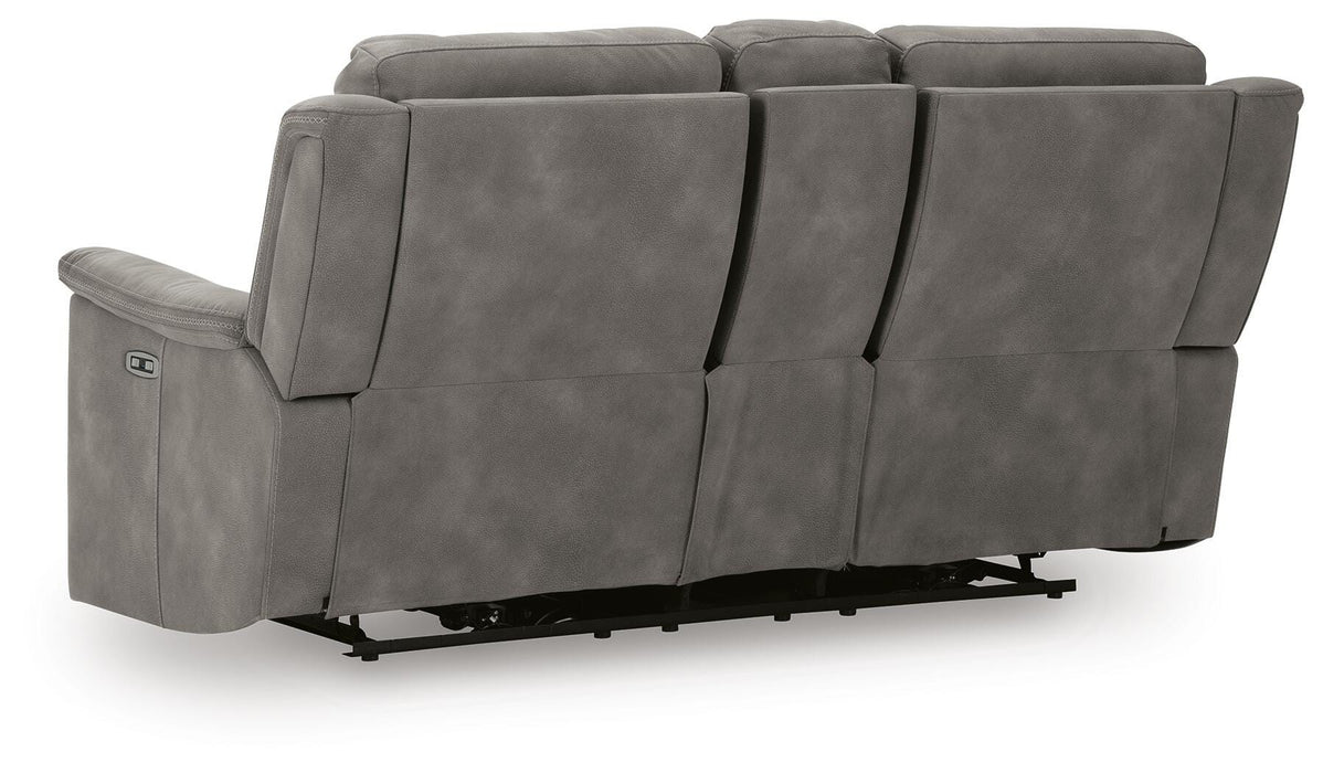 Next-Gen DuraPella Power Reclining Loveseat with Console - Dayton Discount Furniture