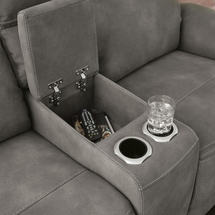 Next-Gen DuraPella Power Reclining Loveseat with Console - Dayton Discount Furniture