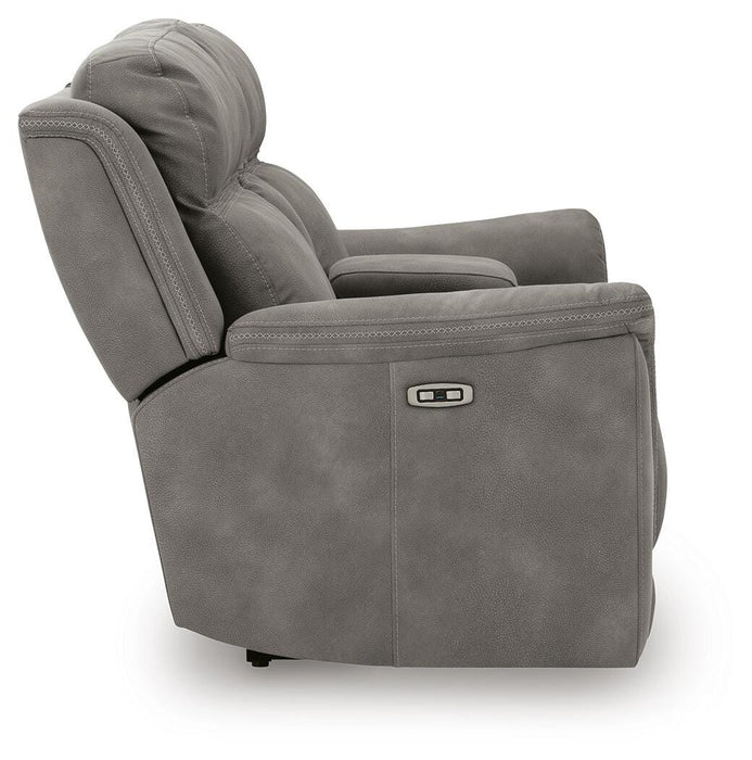 Next-Gen DuraPella Power Reclining Loveseat with Console - Dayton Discount Furniture