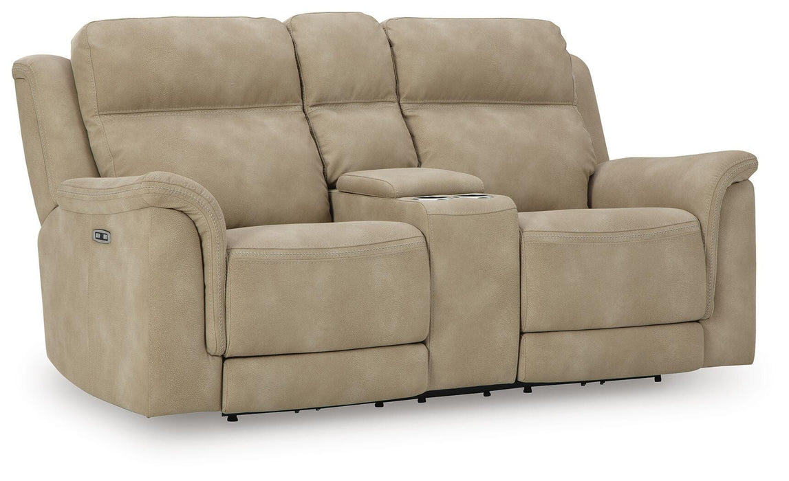 Next-Gen DuraPella Power Reclining Loveseat with Console - Dayton Discount Furniture