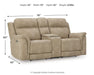 Next-Gen DuraPella Power Reclining Loveseat with Console - Dayton Discount Furniture