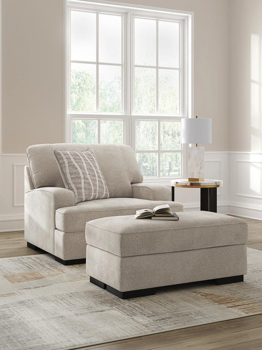 High Profile Chair & Ottoman Living Room Set - Dayton Discount Furniture
