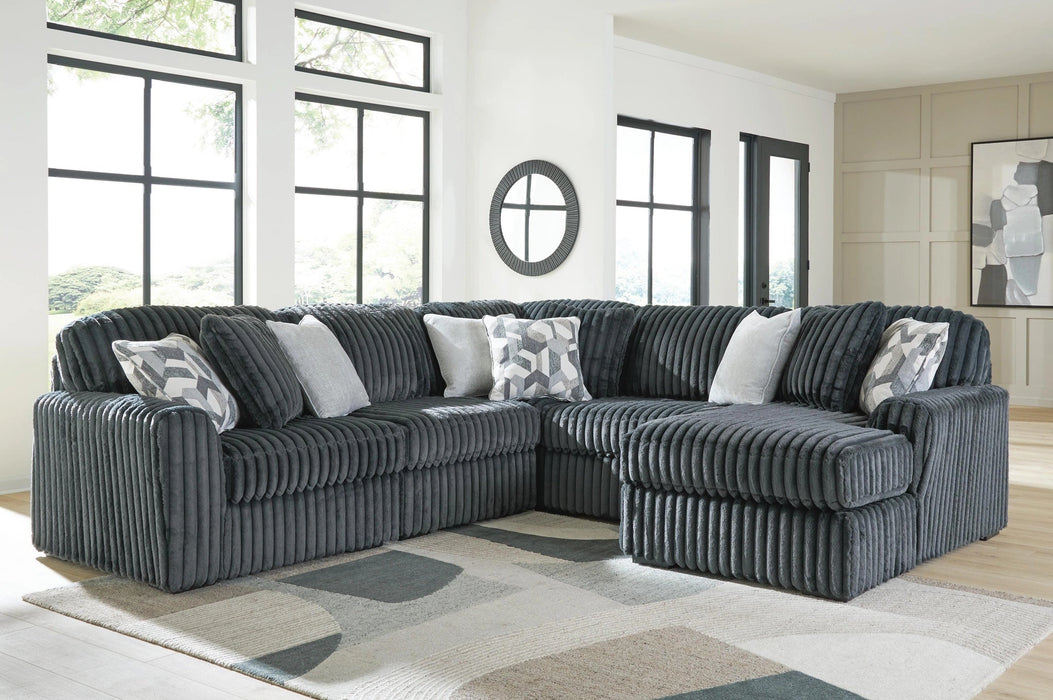 Midnight-Madness Sectional with Chaise Sectional Ashley Furniture