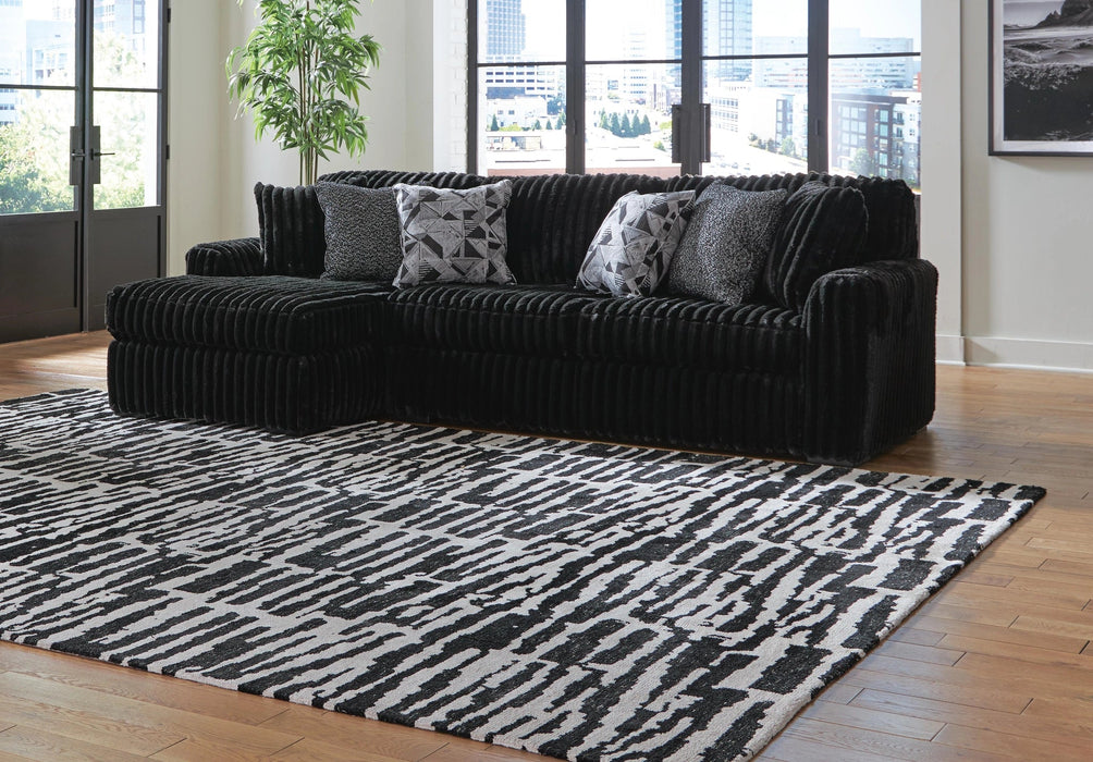 Midnight-Madness Sectional with Chaise Sectional Ashley Furniture