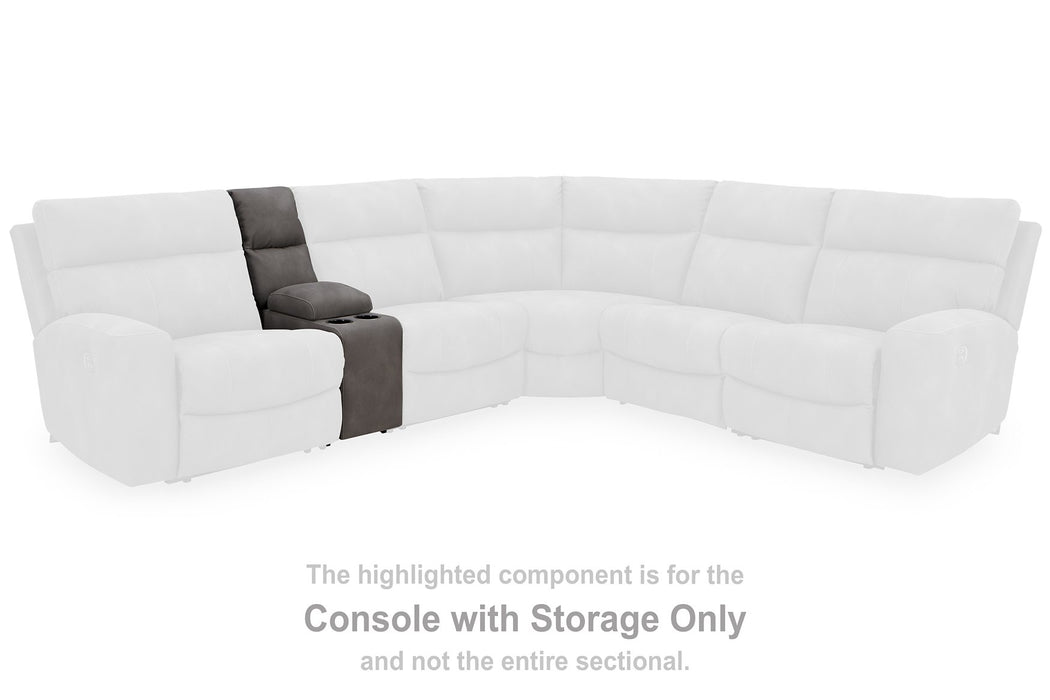 Next-Gen DuraPella Power Reclining Sectional Loveseat with Console Sectional Ashley Furniture