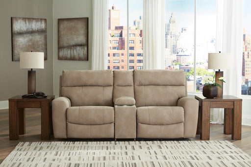 Next-Gen DuraPella Power Reclining Sectional Loveseat with Console - Dayton Discount Furniture
