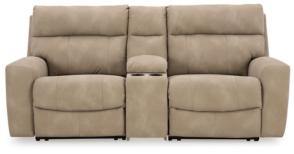 Next-Gen DuraPella Power Reclining Sectional Loveseat with Console Sectional Ashley Furniture