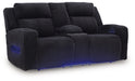Forest Lake Power Reclining Loveseat with Console - Dayton Discount Furniture