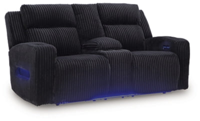 Forest Lake Power Reclining Loveseat with Console - Dayton Discount Furniture