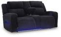 Forest Lake Power Reclining Loveseat with Console - Dayton Discount Furniture