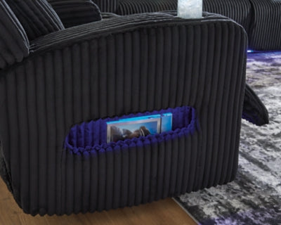 Forest Lake Power Reclining Loveseat with Console - Dayton Discount Furniture