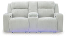 Forest Lake Power Reclining Loveseat with Console - Dayton Discount Furniture