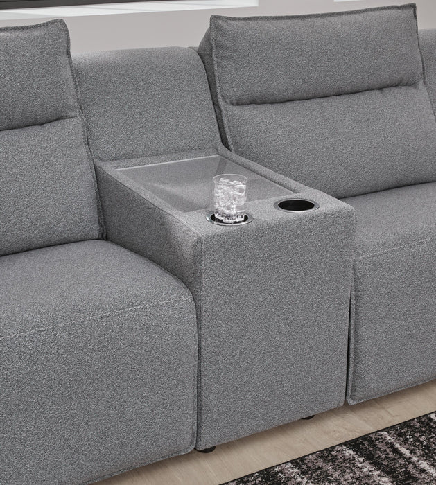 Modmax II Power Reclining Sectional with Chaise and Console Sectional Ashley Furniture