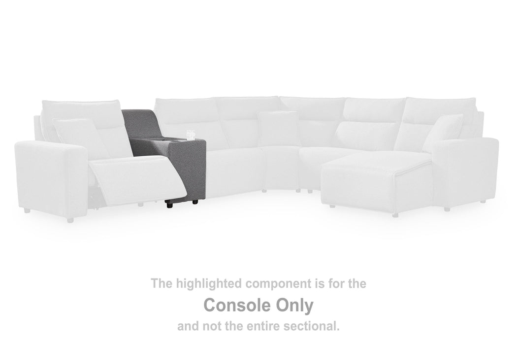 Modmax II Reclining Sectional with Chaise and Console Sectional Ashley Furniture