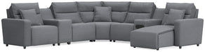 Modmax II Power Reclining Sectional with Chaise and Audio System Sectional Ashley Furniture